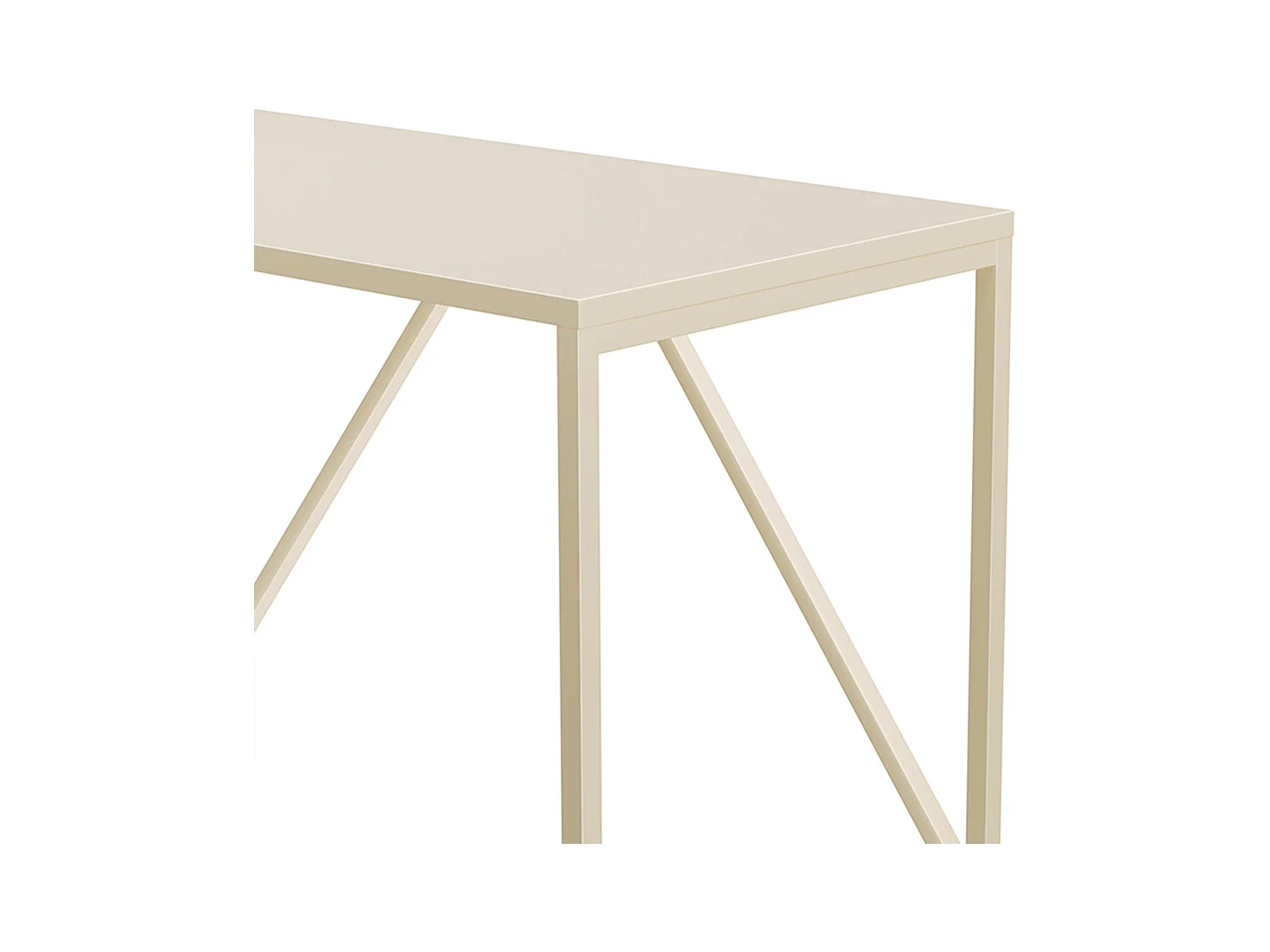 Modern bureau L120 cm van ecru metaal