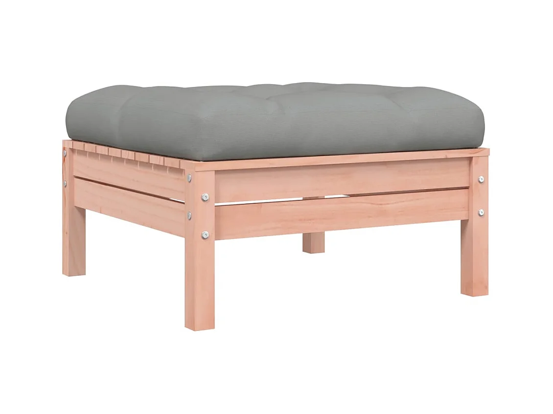 Sparks  Repose-pied de jardin avec coussin bois massif douglas