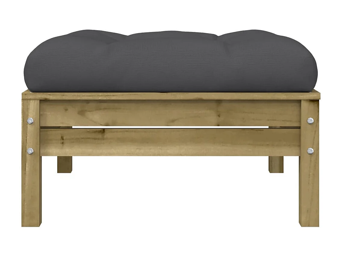 Sparks  Tuinvoetenbanken met kussens 2 st geïmpregneerd grenenhout