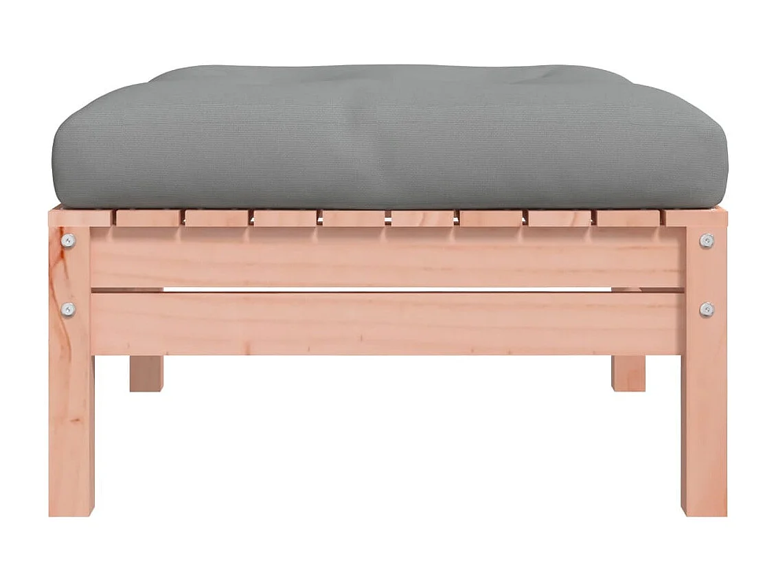 Sparks  Repose-pieds de jardin avec coussins 2 pcs bois massif douglas