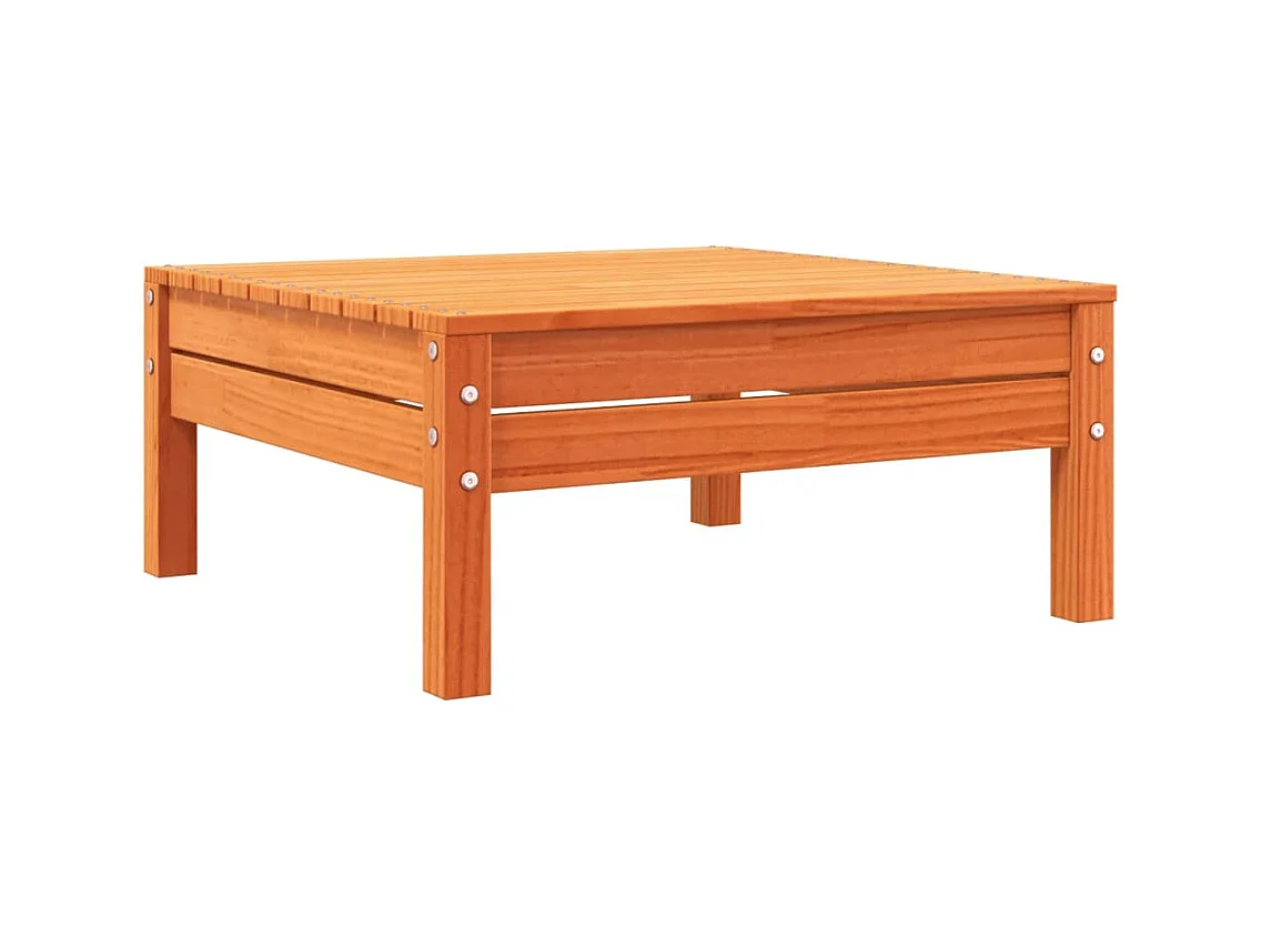 Sparks  Tuinvoetenbank met kussen massief grenenhout wasbruin