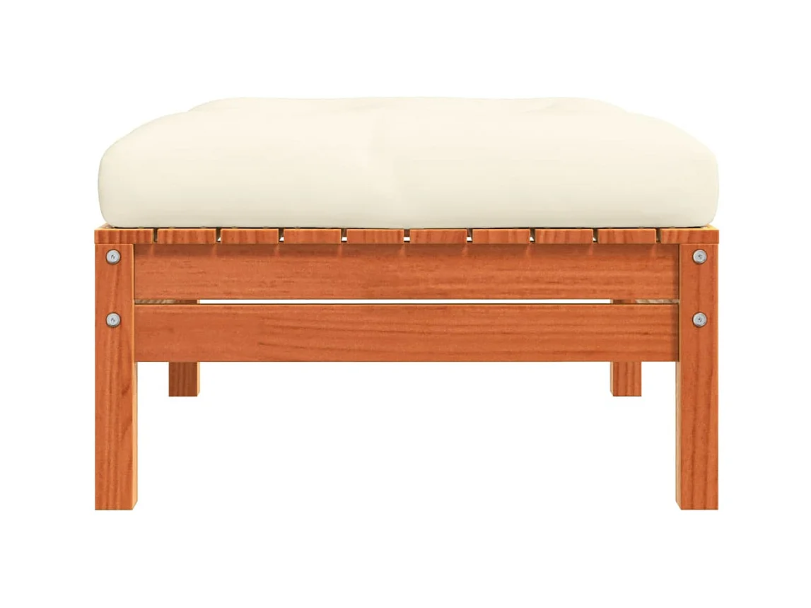 Sparks  Repose-pied de jardin avec coussin bois massif de pin