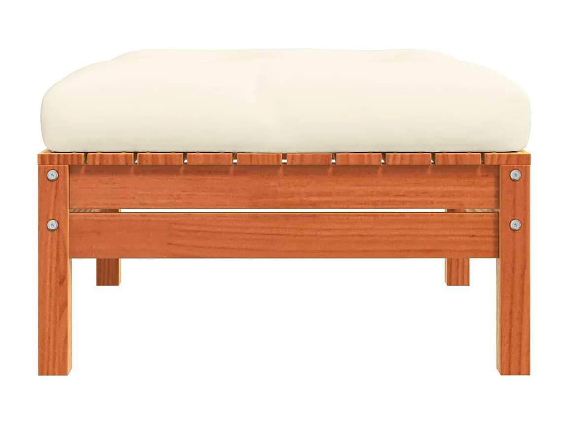 Sparks  Repose-pied de jardin avec coussin bois massif de pin