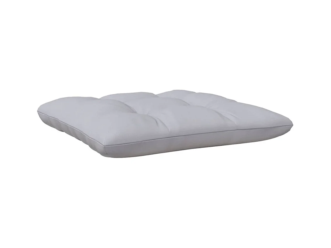 Sparks  Repose-pied de jardin avec coussin gris Bois de pin massif