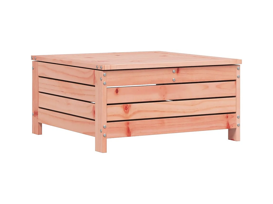 Floran  Repose-pied de jardin avec coussin bois massif douglas