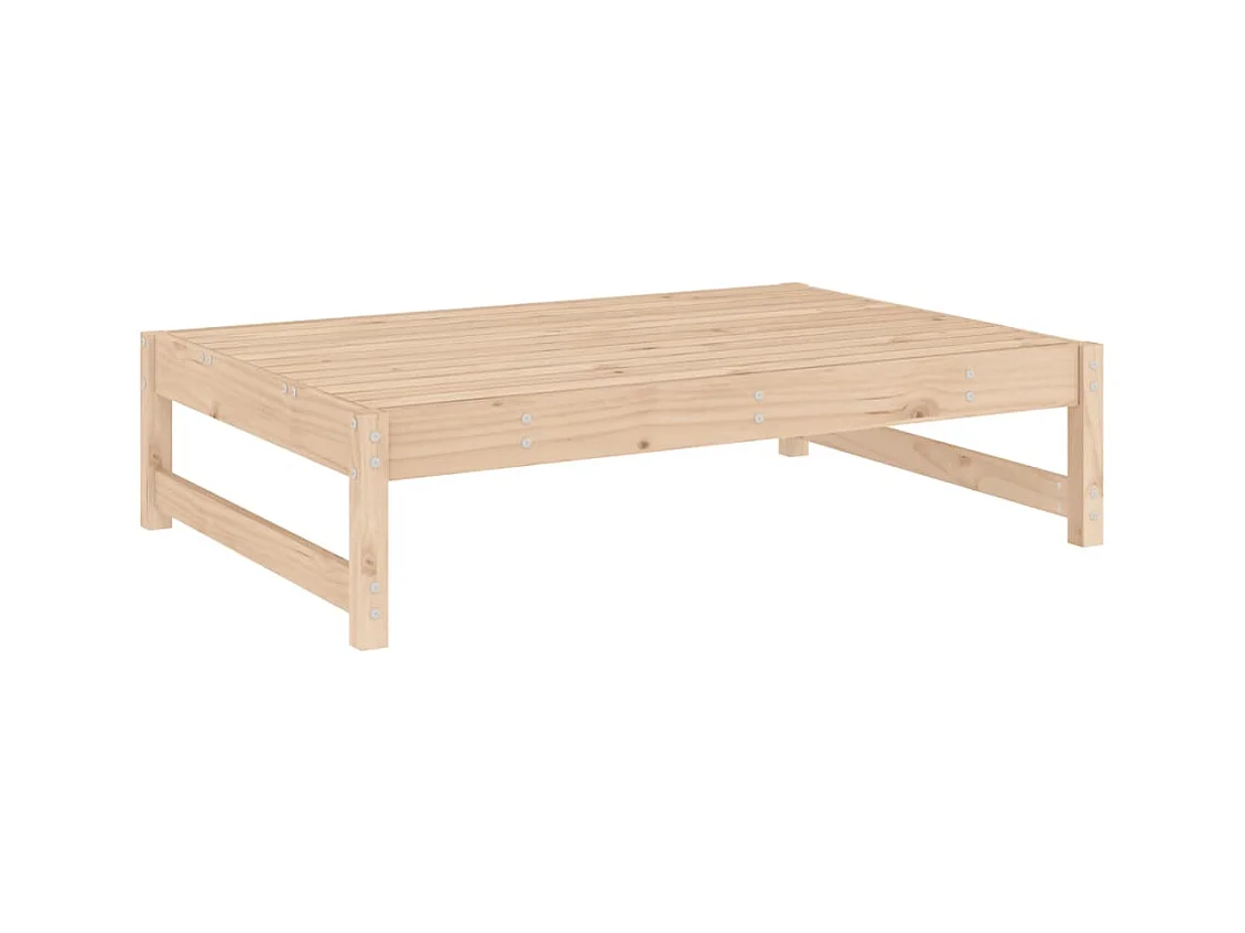 Romar  Taburete de jardín madera maciza de pino 120x80 cm