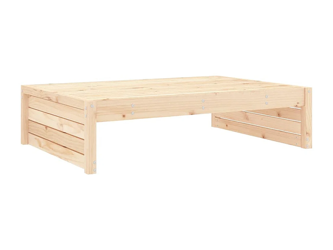 Anne-Camille  Repose-pied de jardin 120x80 cm bois de pin massif