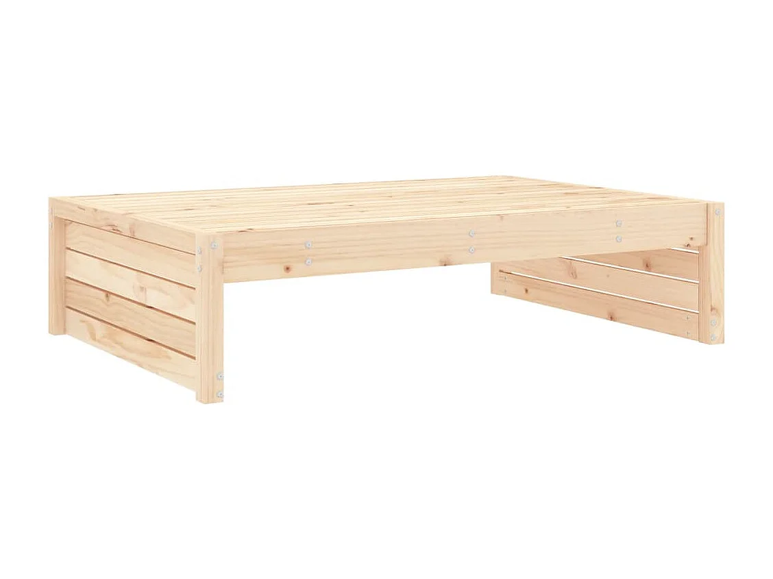 Anne-Camille  Repose-pied de jardin 120x80 cm bois de pin massif