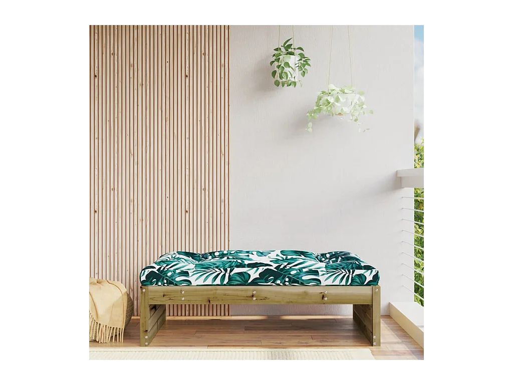 Anne-Camille  Repose-pied de jardin 120x80 cm bois de pin imprégné