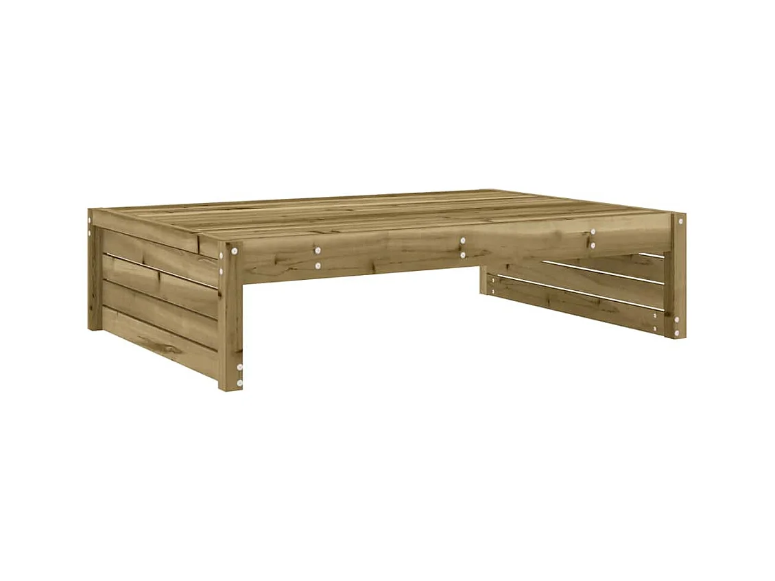 Anne-Camille  Repose-pied de jardin 120x80 cm bois de pin imprégné