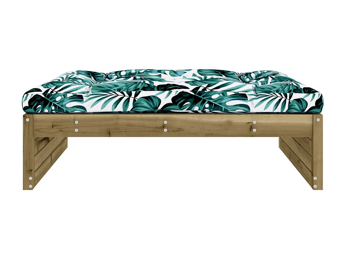 Anne-Camille  Repose-pied de jardin 120x80 cm bois de pin imprégné