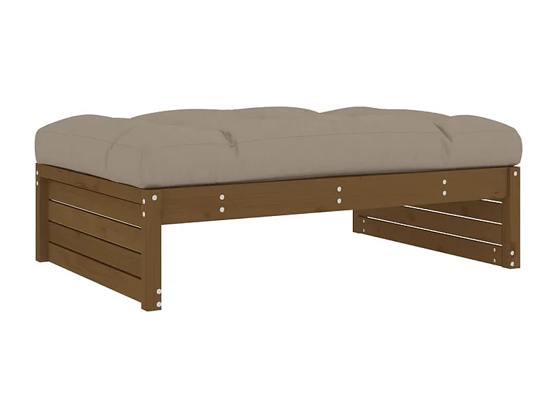 Anne-Camille  Tuinvoetenbank 120x80 cm massief grenenhout honingbruin