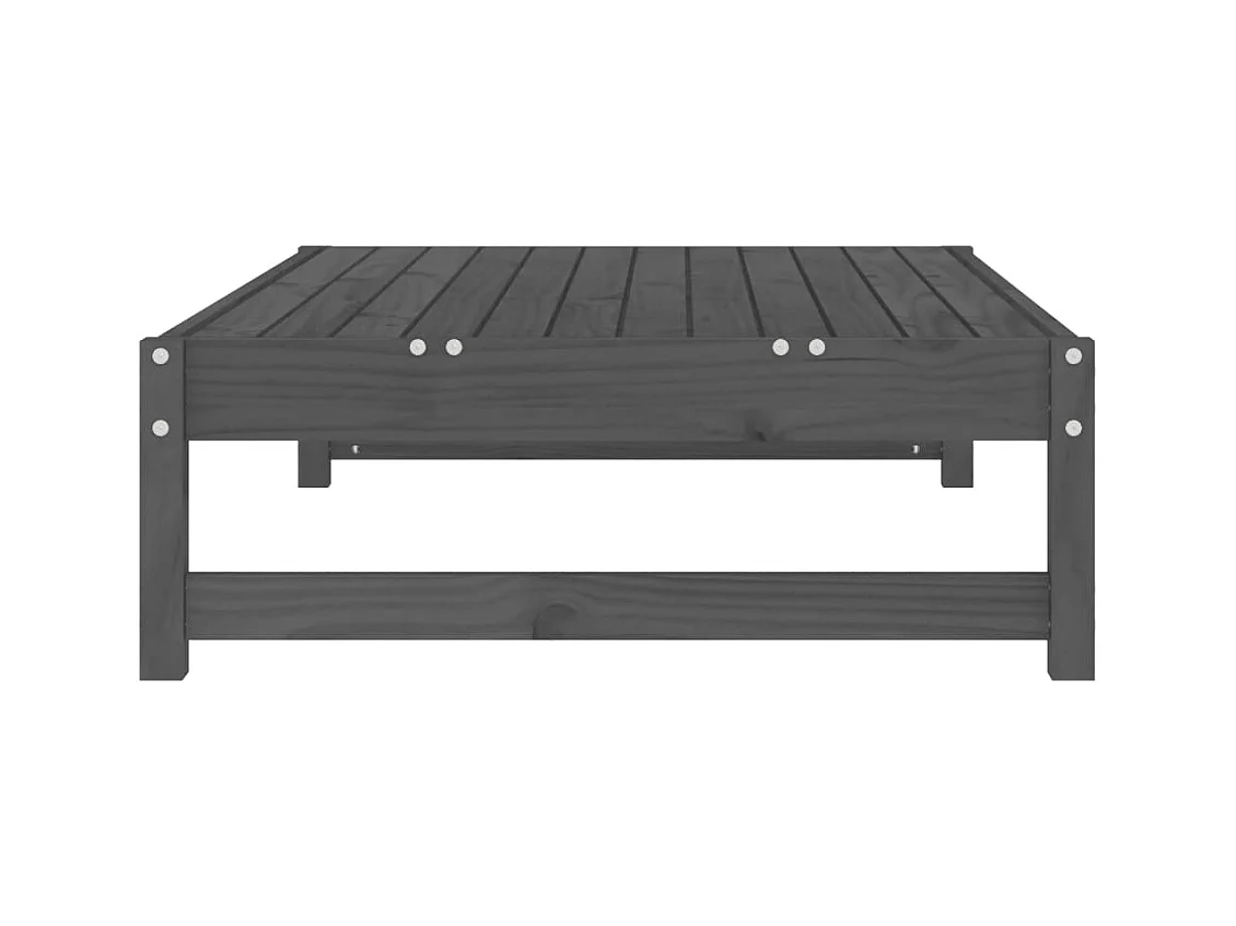 Romar  Tuinvoetenbank 120x80 cm massief grenenhout grijs