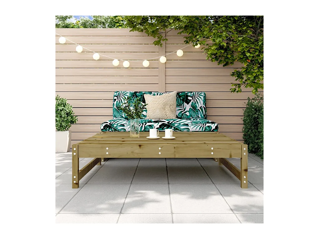 Romar  Repose-pied de jardin 120x80 cm bois de pin imprégné