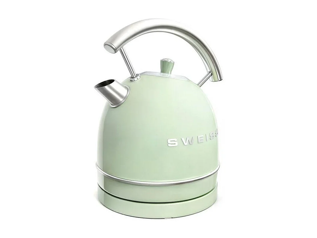 Bouilloire vintage - SWEISS - KTL7 - 2200 W - 1,8 L - Socle 360° - Vert