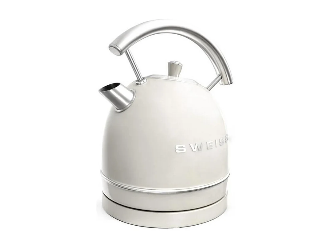 Bouilloire vintage - SWEISS - KTL8 - 2200 W - 1,8 L - Socle 360° - Beige
