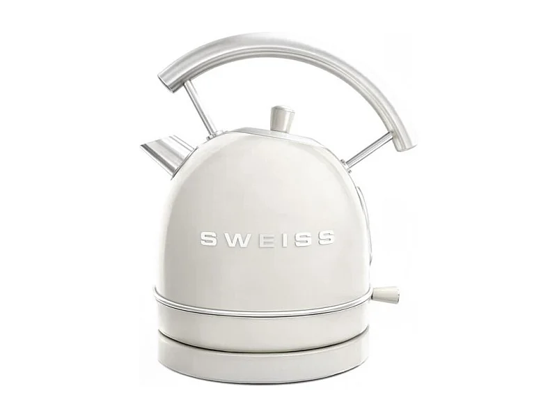 Bouilloire vintage - SWEISS - KTL8 - 2200 W - 1,8 L - Socle 360° - Beige