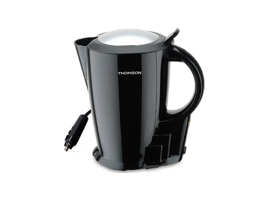 Bouilloire 12V Thomson 1.3L avec Câble Renforcé et Fusible - Acier Inoxydable - Fonction Maintien au Chaud