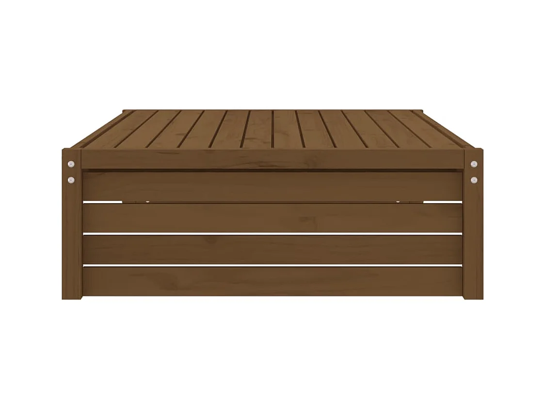 Bawnboy  Taburete de jardín madera maciza de pino marrón miel 120x80 cm