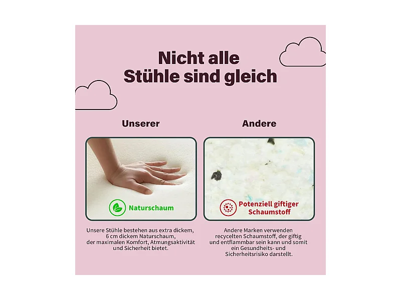 Chaise de bureau pivotante en velours - avec 5 roulettes - hauteur réglable - charge 150kg - Rouge