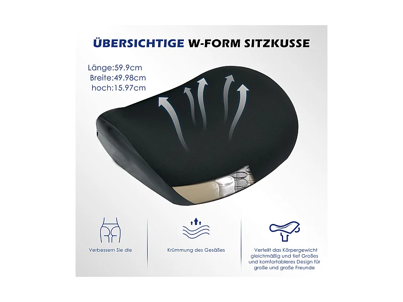 Ergonomische bureaustoel - Stof - Belasting 230kg - Kantelbaar draaibaar - armsteunen hoofdsteun verstelbare lendensteun