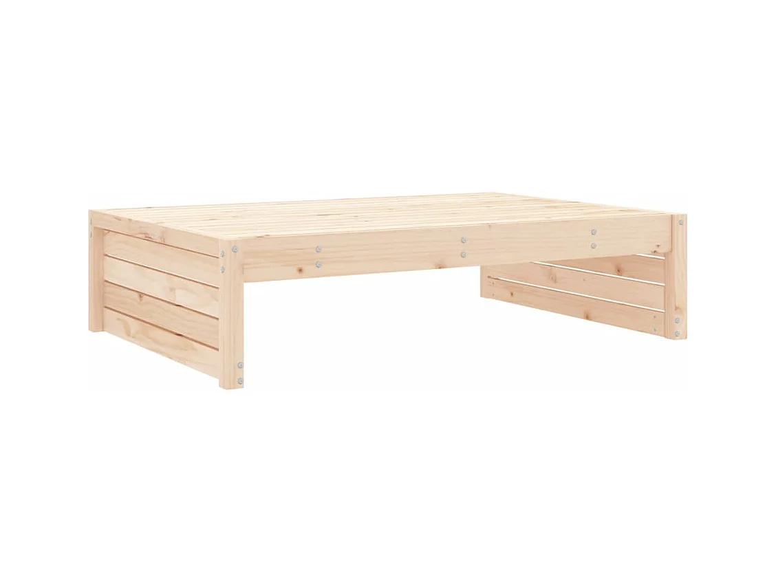 Bawnboy  Repose-pied de jardin 120x80 cm bois de pin massif
