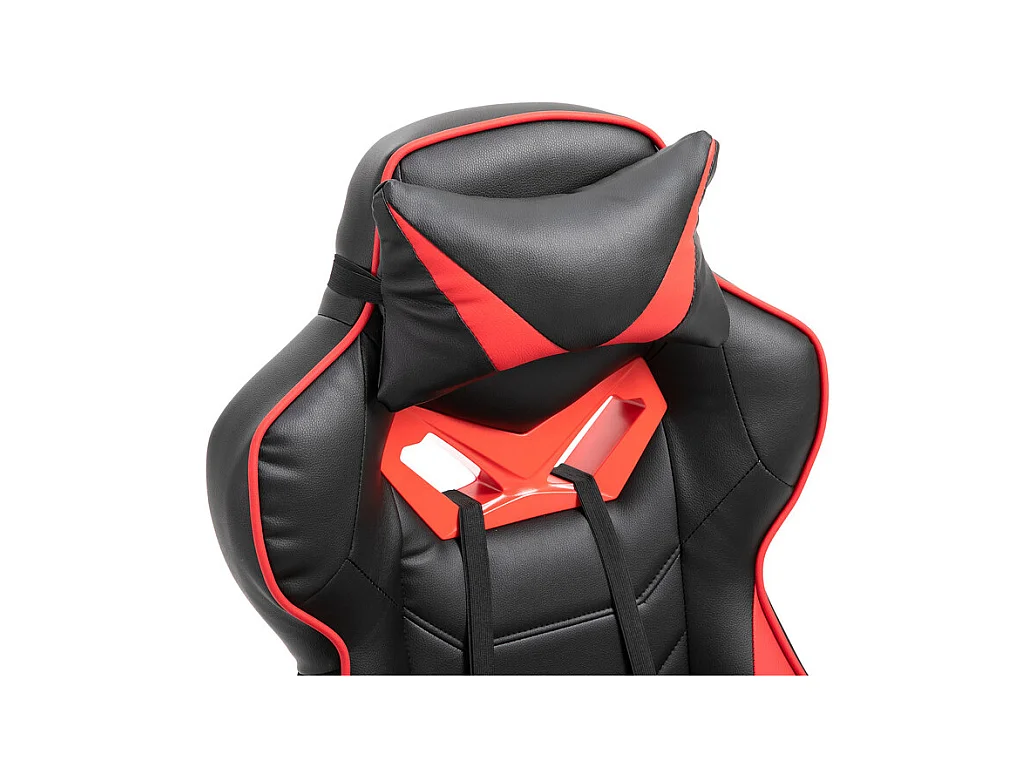 Chaise de bureau ergonomique en simili - inclinable pivotant réglable - avec repose-pieds rétractable - 65x70x118,5/128,5cm