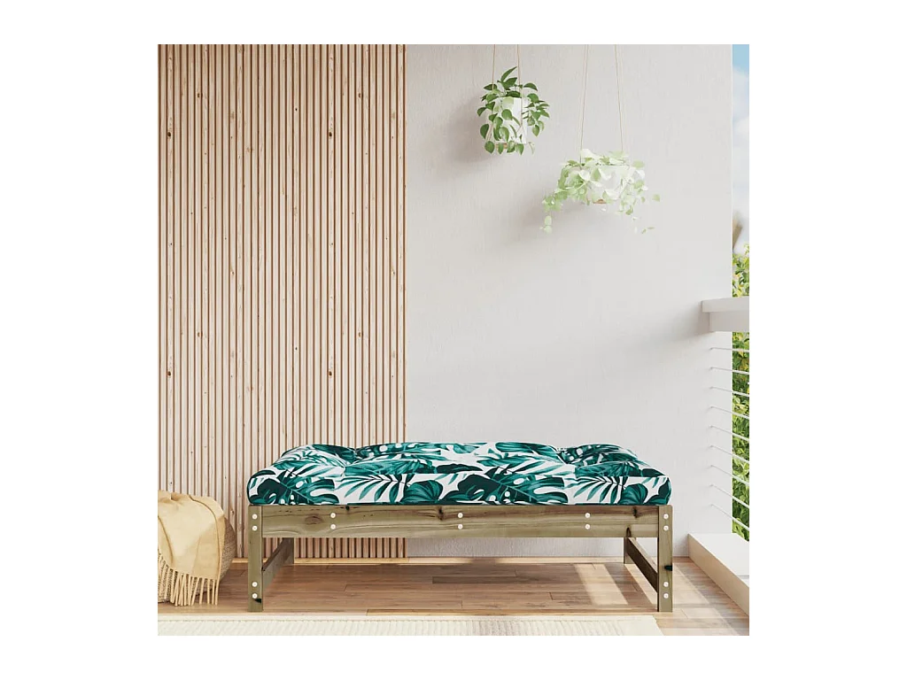 Helyndra  Taburete de jardín madera de pino impregnada 120x80 cm