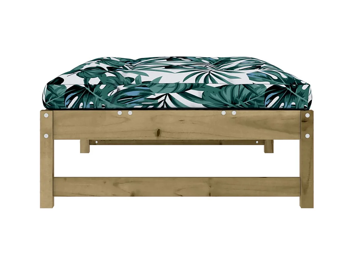 Helyndra  Taburete de jardín madera de pino impregnada 120x80 cm