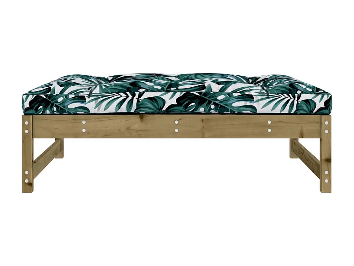 Helyndra  Taburete de jardín madera de pino impregnada 120x80 cm