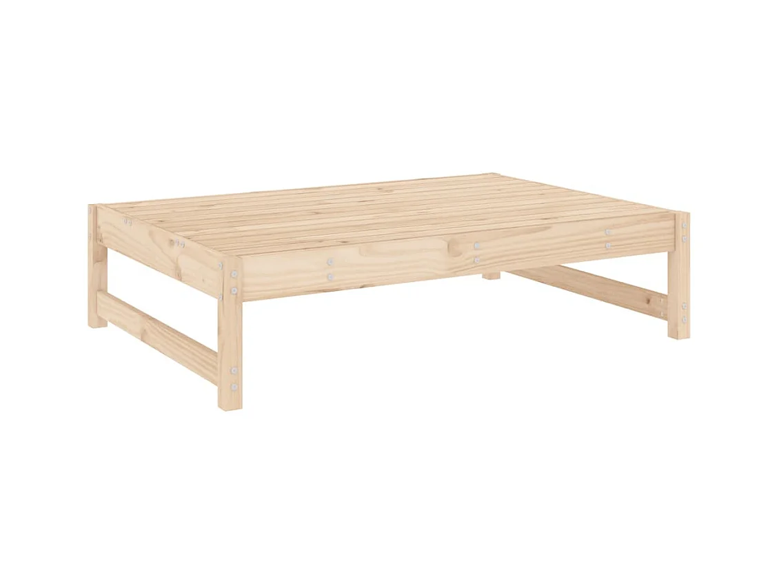 Helyndra  Taburete de jardín madera maciza de pino 120x80 cm