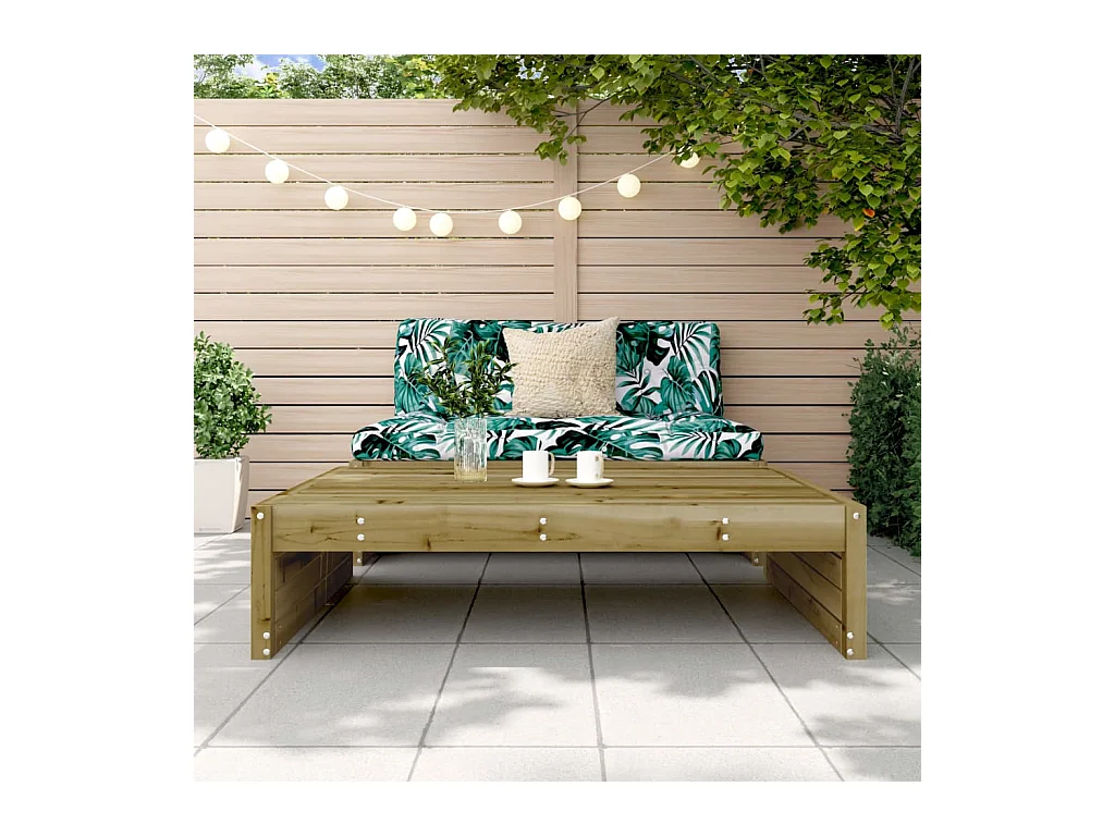 Bawnboy  Repose-pied de jardin 120x80 cm bois de pin imprégné