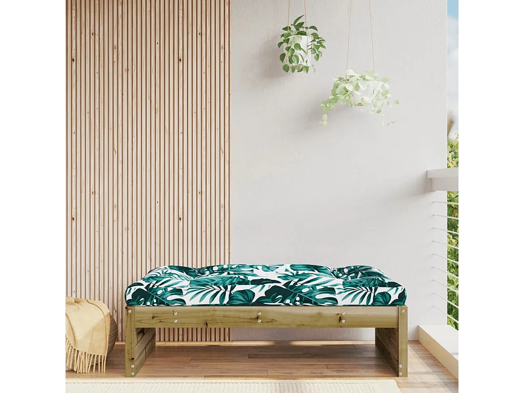 Bawnboy  Repose-pied de jardin 120x80 cm bois de pin imprégné