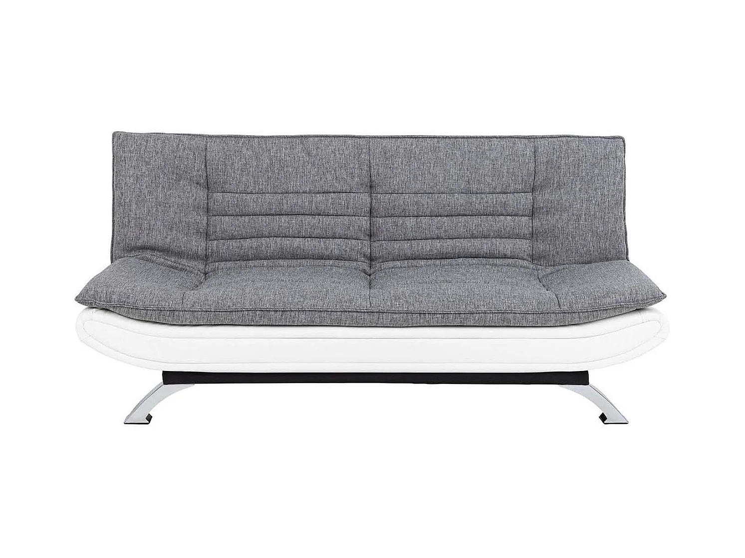 Slaapbank Fanny wit en lichtgrijs design.