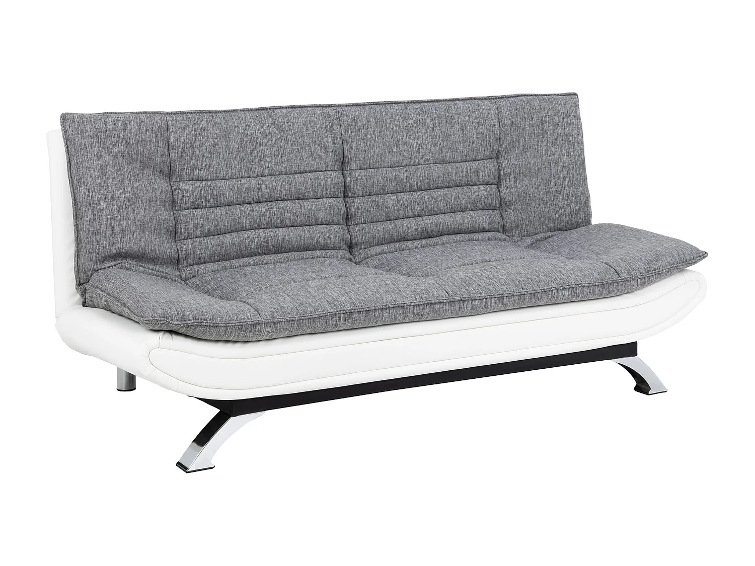 Fanny Canapé-lit en design gris clair et blanc.