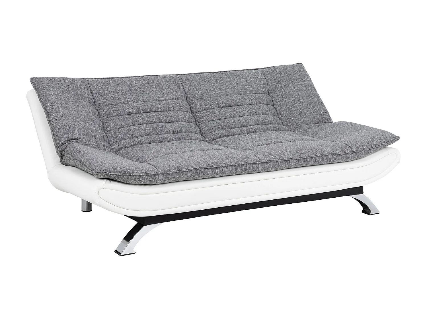 Fanny Canapé-lit en design gris clair et blanc.