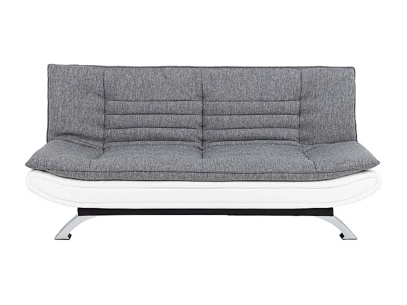 Slaapbank Fanny wit en lichtgrijs design.