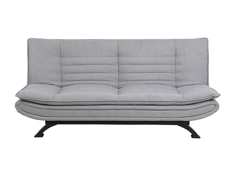 Fanny Canapé-lit gris clair avec piètement noir.