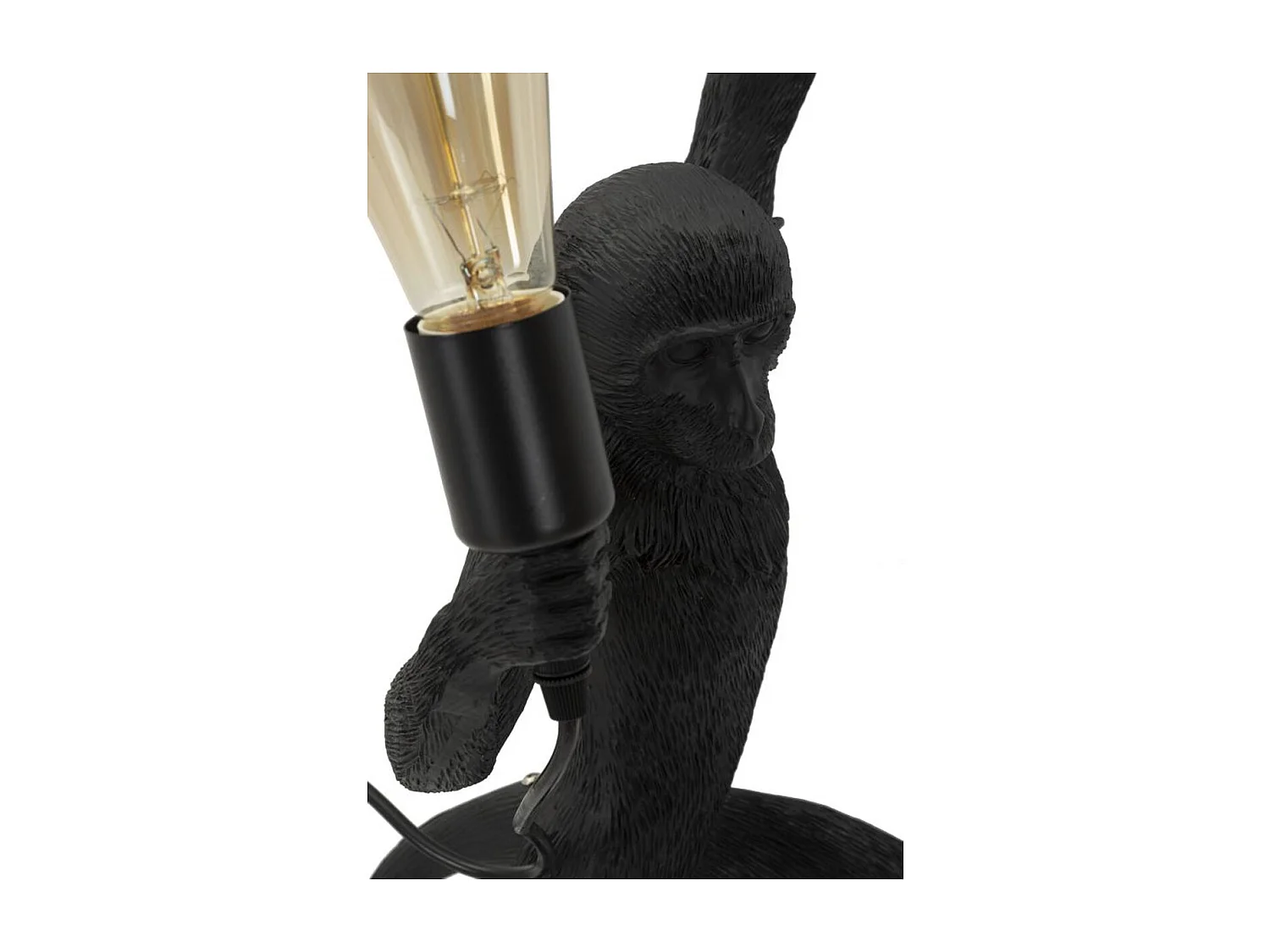 Lampa ścienna Małpa 4, Czarny, 32x32x64 cm, Seven Design