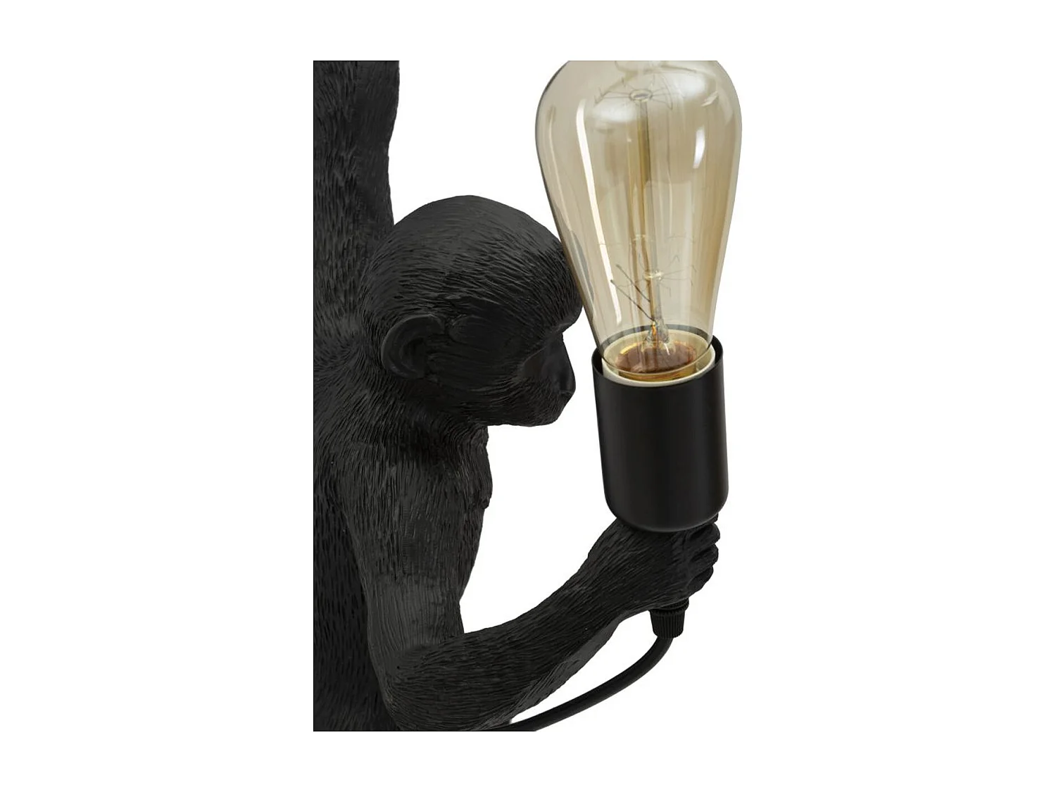Lampa ścienna Małpa 4, Czarny, 32x32x64 cm, Seven Design