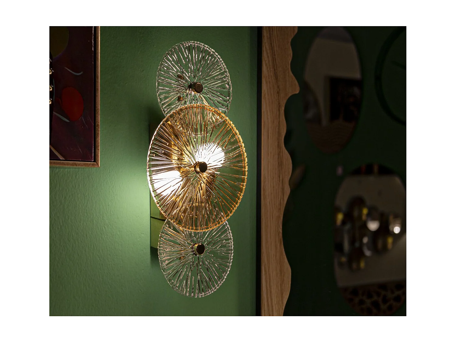 Lampa ścienna MF916, Brązowy, 42x8x20 cm, Epikasa