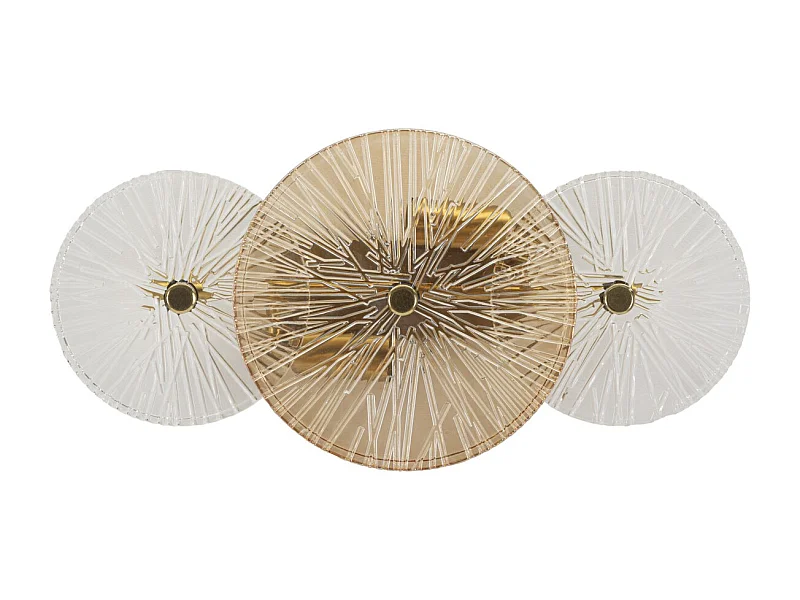 Lampa ścienna MF916, Brązowy, 42x8x20 cm, Seven Design