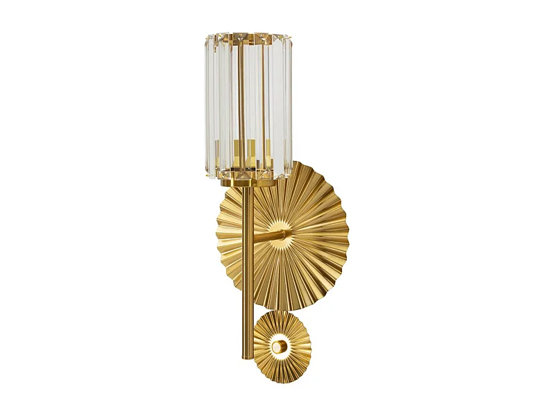 Lampa ścienna MF915, Złoto, 20x17x47 cm, Seven Design