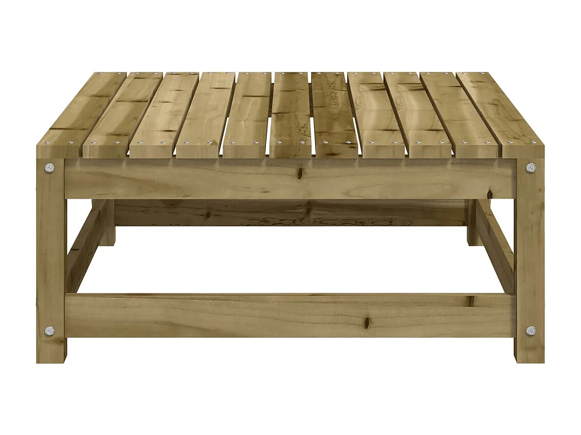 Aloys  Repose-pied de jardin 70x70x30 cm bois de pin imprégné