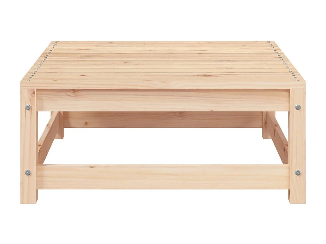 Aloys  Taburete de jardín madera maciza de pino 70x70x30 cm