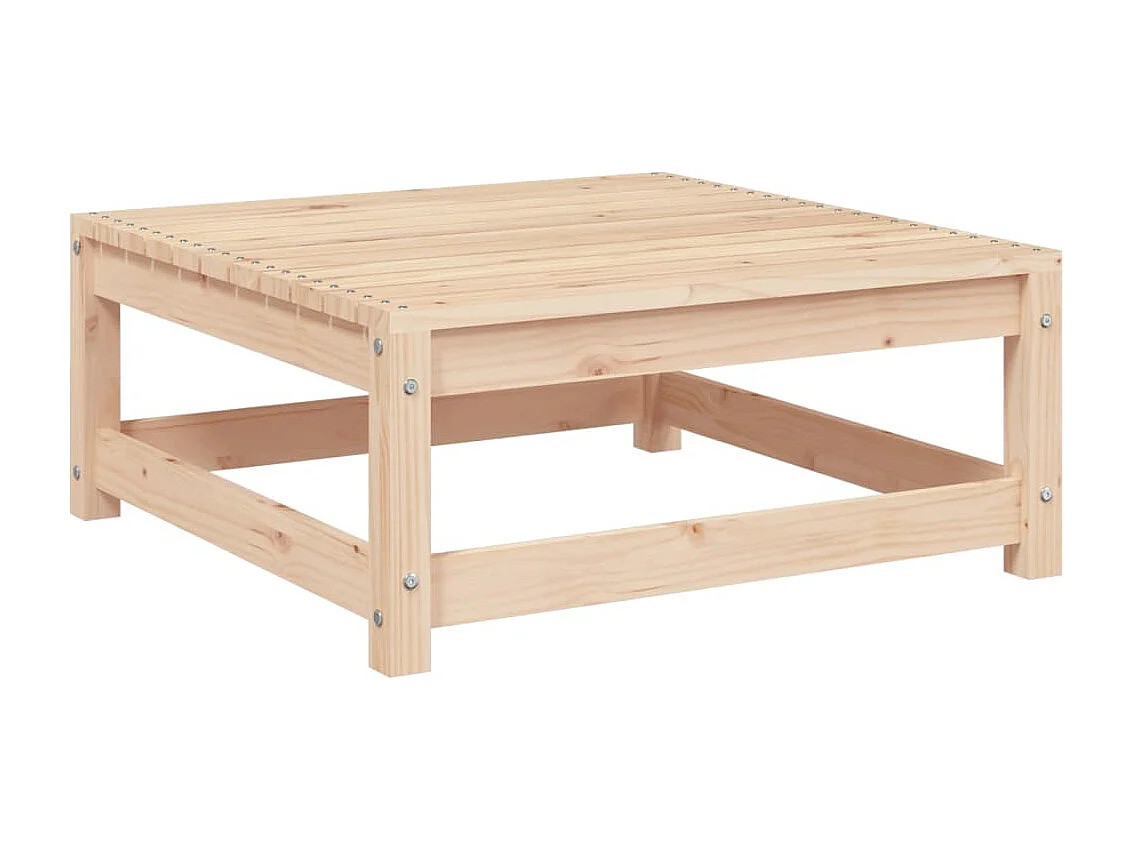 Aloys  Taburete de jardín madera maciza de pino 70x70x30 cm