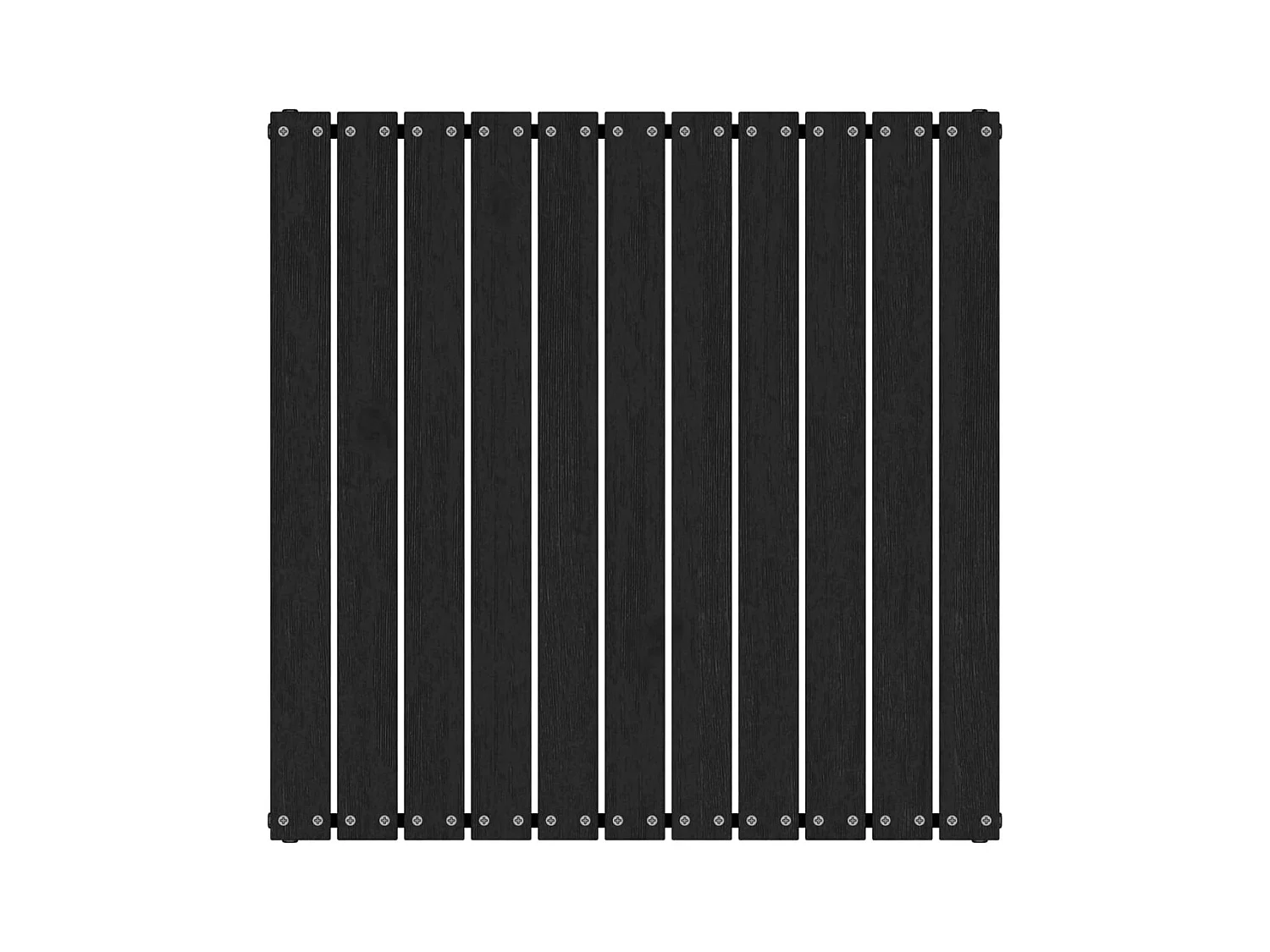 Koen  Repose-pied de jardin avec coussin Noir Bois de pin massif