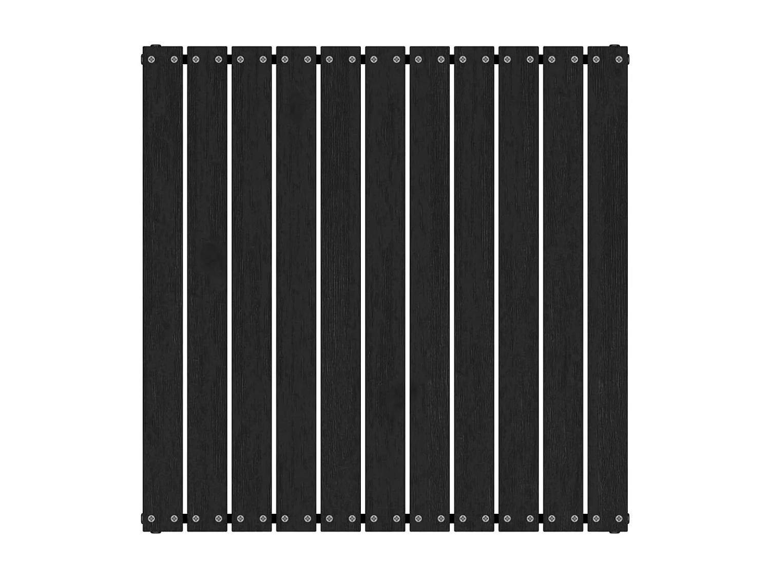 Koen  Repose-pied de jardin avec coussin Noir Bois de pin massif