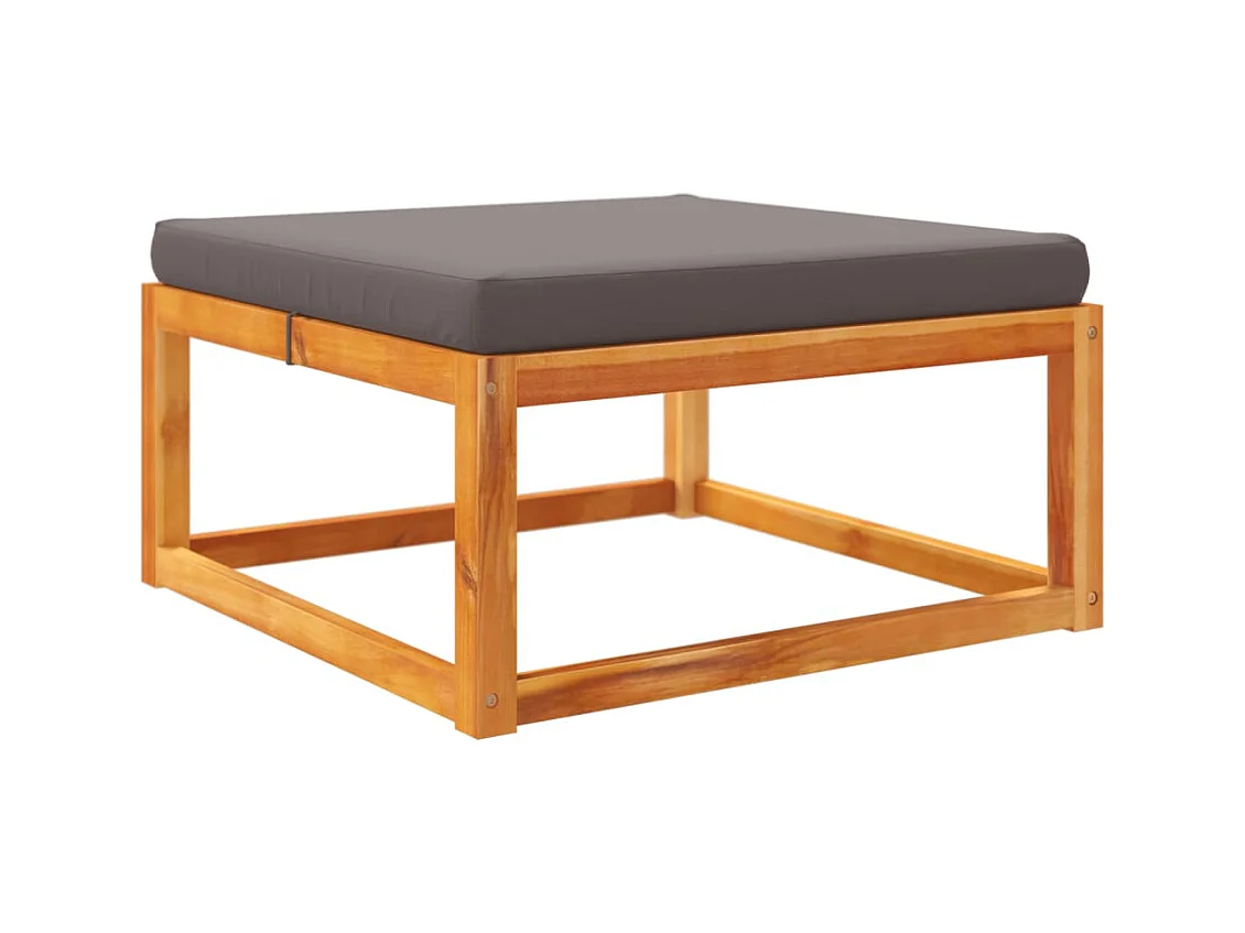 Blue Mound  Repose-pied de jardin avec coussins bois massif d'acacia