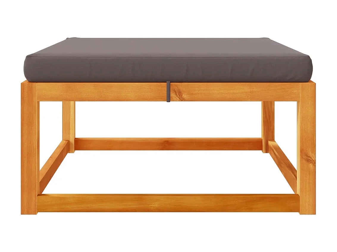 Blue Mound  Repose-pied de jardin avec coussins bois massif d'acacia